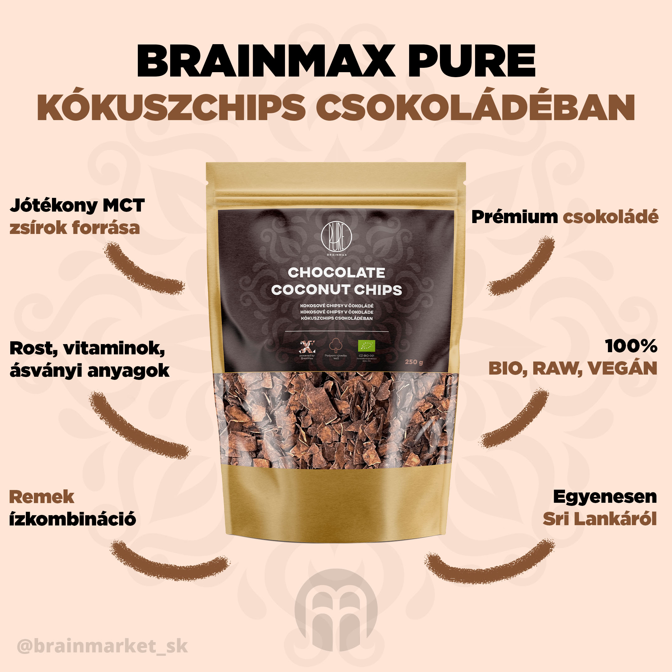 brainmax pure kokosove chipsy infografika brainmarket HU